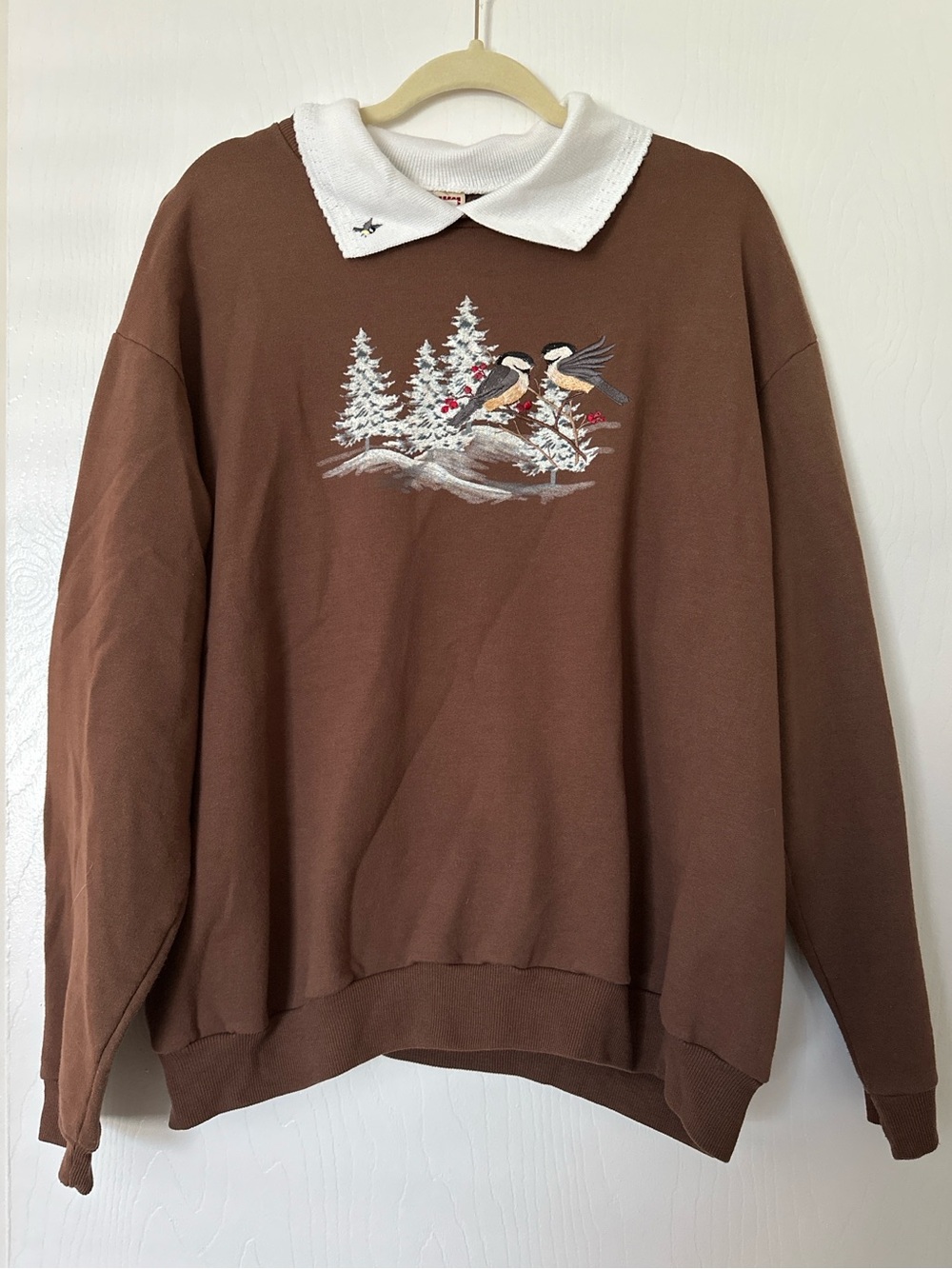 Vintage Bird Top Stitch Sweater